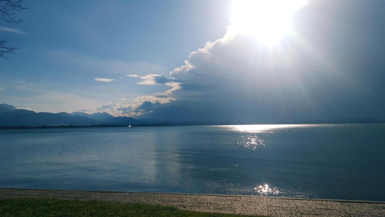 Ad Fontes Suite - 80Qm Mit 3 Zi & Sauna & 2 Badern Am Chiemsee! Übersee エクステリア 写真